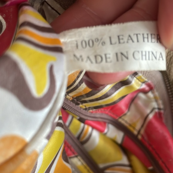 Vintage Y2K Steven Madden Shoulder Purse 100% leather tan bag - Picture 6 of 6